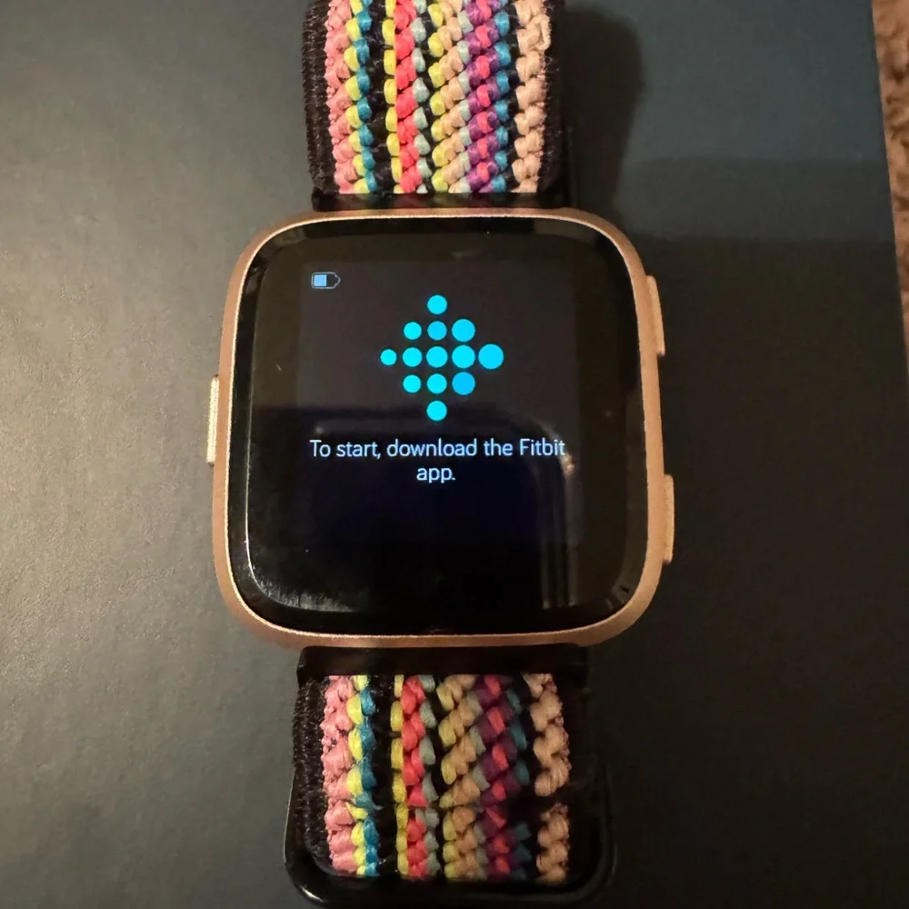 Fitbit Versa (Original) Used with Charger and Two Bands